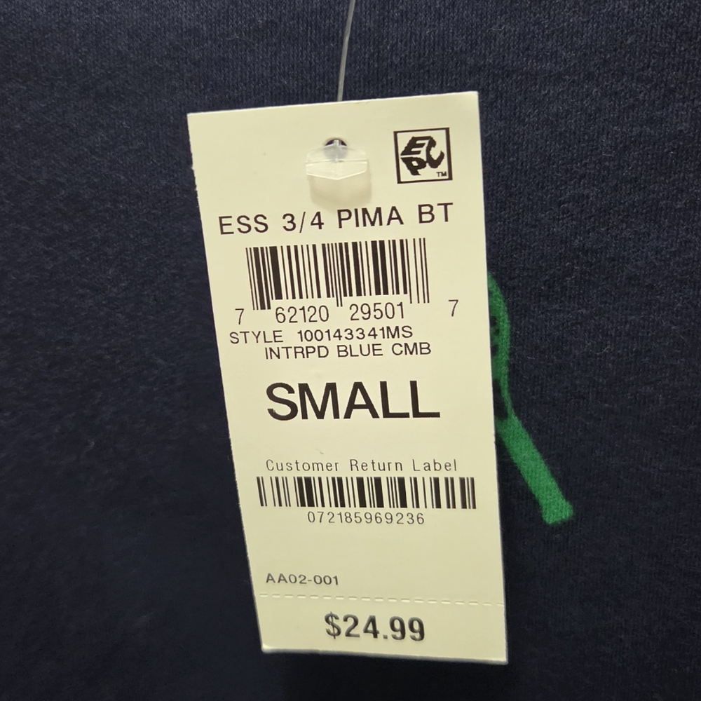 Charter Club Pima Cotton Tennis Print Boat Neck Top Size Small NWT - Picture 5 of 9